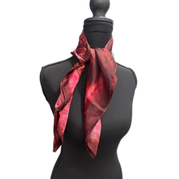 Vintage Scarf Bundle Lot of 7 | Silk & Poly | 50s 60s 70s Designer Prints - Picture 3 of 8